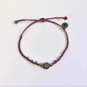 Pura Vida • purple sand dollar bracelet